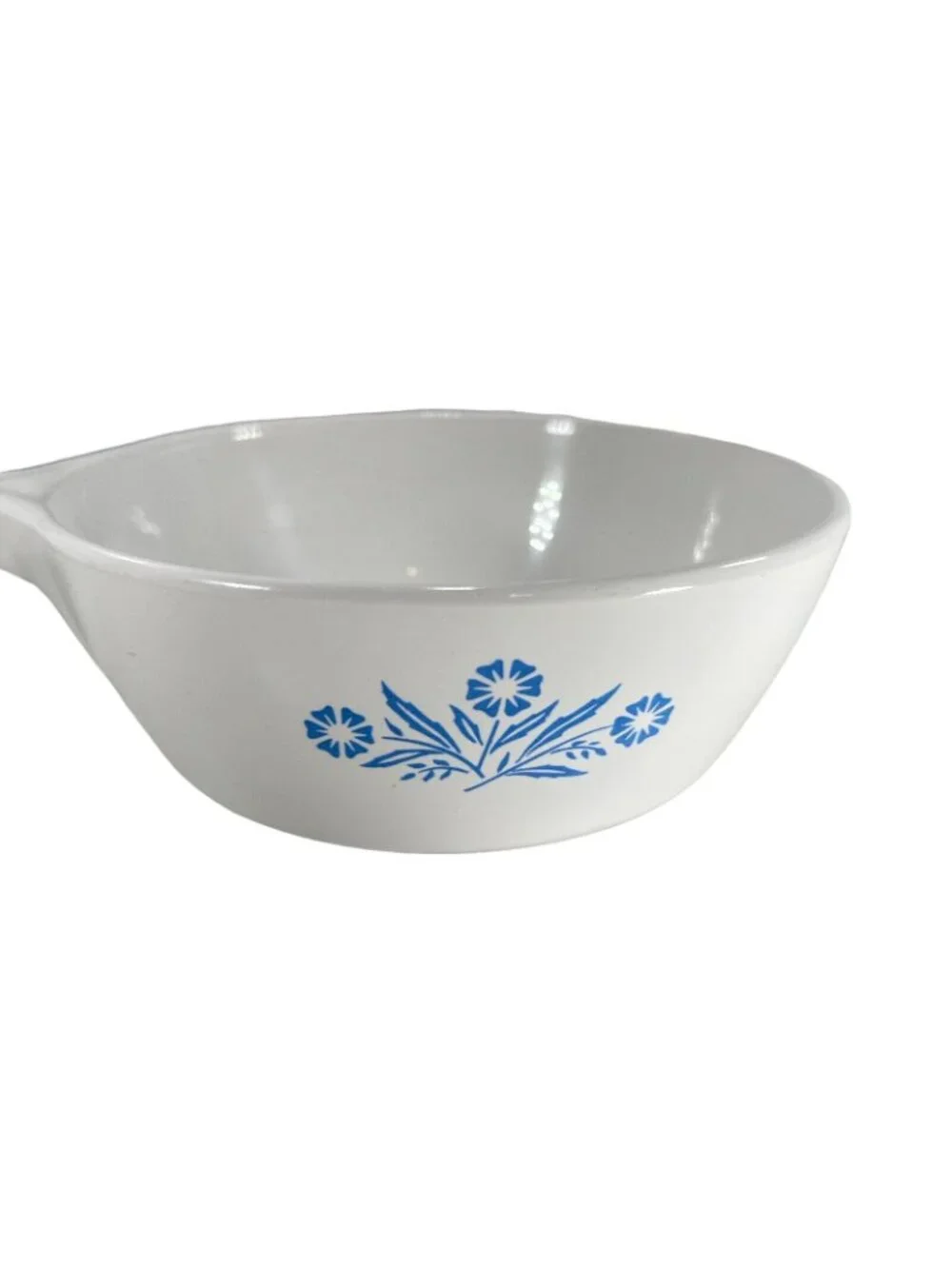 Vtg Corning Ware Blue Cornflower Saucepan Pint White Cookware USA P-81-B No Lid